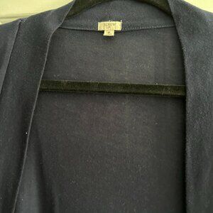 JCrew navy cardigan sweater